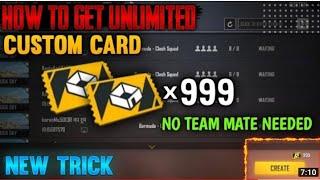 How to get free UNLIMITED Custom room card in free fire #shorts #custom