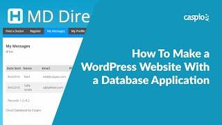 Making a WordPress Website With a Database Application