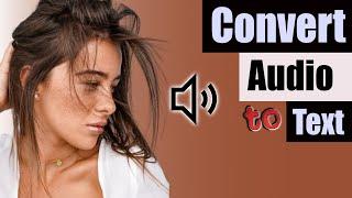  CONVERT AUDIO to TEXT for FREE | NO Installation required