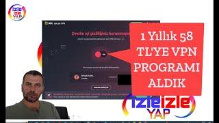 58 TL'ye 1 yıllık VPN Programı satın aldım AVG