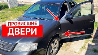 Регулировка провисших дверей Ауди А6 С5, VW Passa B5 (замена петель, выставление рамки двери)