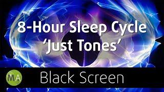 Fall Asleep, Stay Asleep - 8-Hour Sleep Cycle Isochronic Tones (Black Screen)