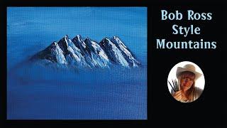 How To Paint Mountains (Bob Ross Style!) | Easy Oil Painting Lesson