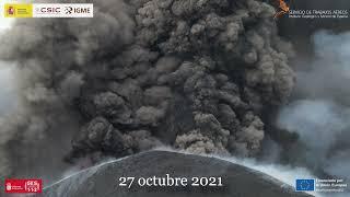 Recopilatorio diario visual del volcán de la erupción de Cumbre Vieja, La Palma IGME