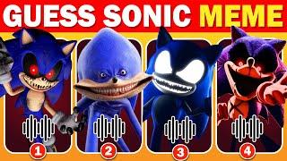 Guess Sonic Meme and Dance by Their Voice ~ Ultimate Sonic Exe & Sonic The Hedgehog 3 Movie Quiz