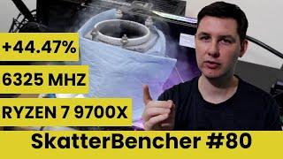 Ryzen 7 9700X Extreme Undervolt & Overclock to 6325 MHz | SkatterBencher #78X