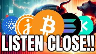 IS THE BOTTOM FINALLY IN FOR THE MARKET ? | LISTEN CLOSE IF YOU HOLD | SOLANA, JASMY, KASPA, PEPE)