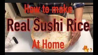 How to make really tasty sushi rice. Make sushi rice with real sushi chef at home!!