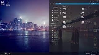 Glass theme for Windows 10 completely transparent