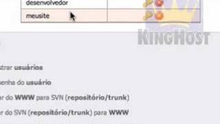 Gerenciando usuários SVN no Painel Kinghost