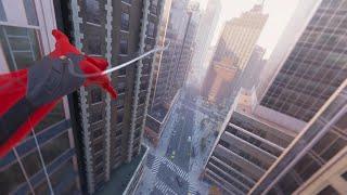 Marvel's Spider-Man (PC) - Web Swinging in First Person Mode (Get your barf bag ready!)