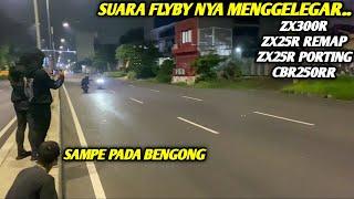 FLYBYZX300R vs CBR250R vs ZX25R PORTING vs ZX25R REMAP SUARA NYA MERDU‼️