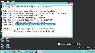 Sharing internet ke client