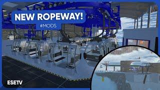 Most UNIQUE Ropeway in Winter Resort Simulator? WRS Mod Showcase