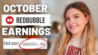 October Redbubble Income Report & Sales + Best Selling Designs Reveal | How to Sell on Redbubble