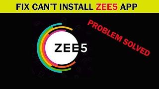 How to Fix Playstore Can't Install Zee5 App Problem | Play Store Download Pending Solutions