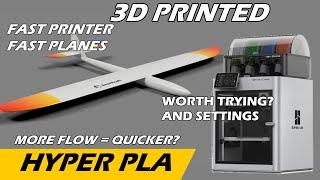 Fast Printing Fast Planes - Hyper material on Bambu XC1- is it worth the effort? SoarKraft models