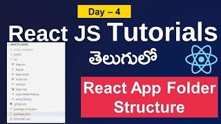 React folder structure | React js  tutorials in telugu | React Js in telugu | React js  #reactjs