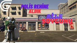 GTA 5 GRAND RP ' DE AİLE İLE BERABER POLİS REHİNE ALIP MARKET SOYDUK ! GTA 5 GRAND RP 4K