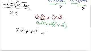 Tutorial on How to Add and Subtract Polynomial Fractions with restrictions (TEST QUESTIONS)