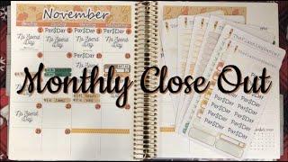 November Monthly Close Out | LAST WEEKLY CHECK-IN