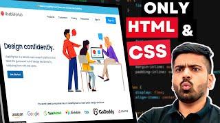 Build This Complete Modern Website Using Only HTML And CSS in One Video 