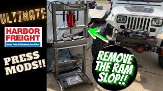 Ultimate @harborfreight  20 Ton Press Mods - Remove ALL The Slop!!!