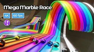 Mega Marble Race | #marblerace #marbles #marblerun #blender #animation #60fps #physics