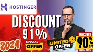 Hostinger Hosting Discount 2024 - 91% OFF Limited Deal on Best Web Hosting