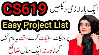 CS619 easy project list spring 2024|cs619 easy projects 2024|cs619 projects|cs619 project list 2024