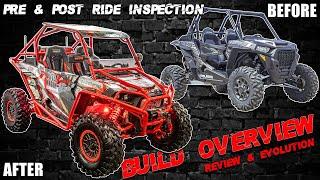 The BATTLE WAGON - In Depth RZR XP Turbo Build Overview & Pre/Post Ride SXS/UTV Inspection & Reviews