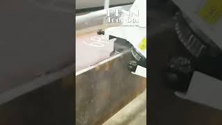 Cutting a bevel for weld preparation