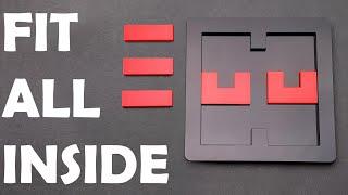 Fit all 5 parts inside the tray. Anti-slide puzzle #shorts