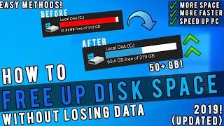 How To Free Up 50+ GB Disk Space Without Losing Any Data  Windows 10| 2019-20!