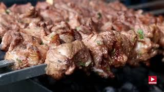 BURN MUTTON MEAT to EAT recipe  | How To GRILL, BBQ and STEAK | SKEEZZA | quick bbq meat