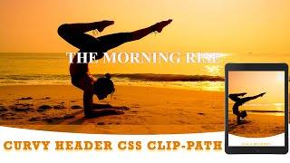 How To Create Curvy Website Header Using HTML CSS | CSS Clip-Path Simple  Curved Header Design