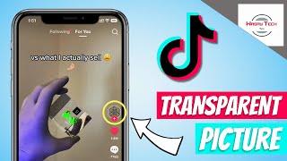 Transparent Profile Picture on TikTok | Trick for ios & Android Users  | No Extra App Needed