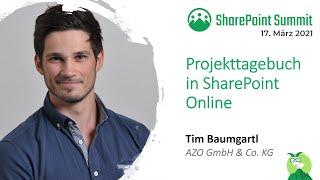 Projekttagebuch in SharePoint Online [SharePointSummit 3/2021]