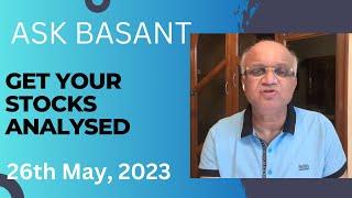 Ask Basant - Get Your Stocks Analysed