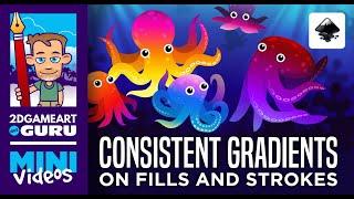 Inkscape Mini Tutorial - Consistent Gradients on Fills and Strokes