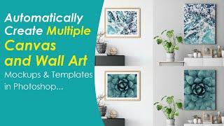 How to Create Realistic Canvas Mockups & Templates in Photoshop using BulkMockup