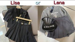 Lisa or Lena [KOREAN CLOTHE,FANCY DRESS,FOOD,CAR](would u rather) choose one