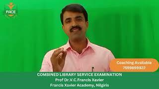 combined library services examination syllabus