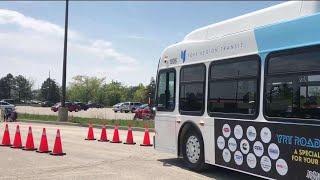 Bus drivers compete in transit bus 'roadeo'