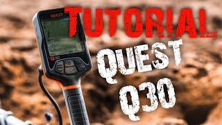 Tutorial Quest Q30 Metalldetektor, Einstellungen, Suchmodis