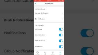 how to change message TONE on bip messenger