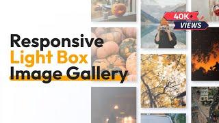 How to Create Responsive Image Gallery with Lightbox using Html and Bootstrap4 | Lightbox Gallery