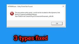 Entry Point Could Not be Located in the Dynamic Link Library - The Procedure  Entry Point Not Found