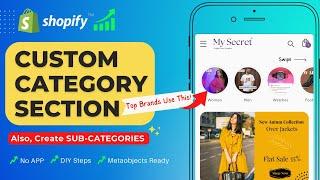 Create Trending Shopify Custom Category Section  | Shopify Circle Menu | No App | Paid Code file