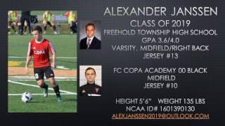 FTHS Varsity 2016 Season - Alex Janssen Class of 2019